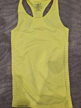 Pure Lime - Neon Lime Racerback Tank Top - Size Small